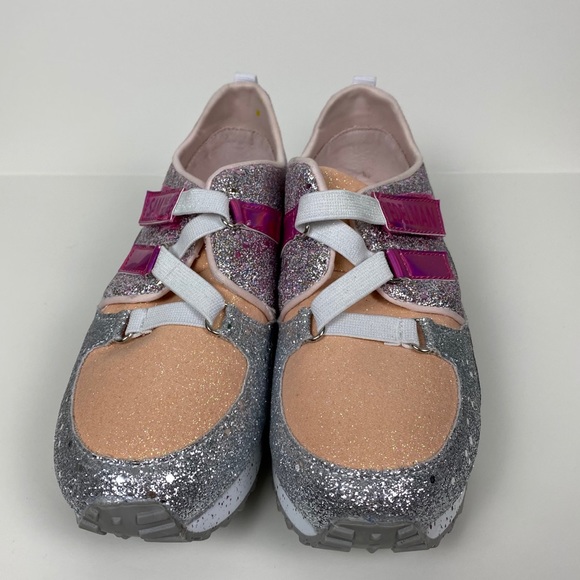 Sam Edelman Kids Girls Stacey Melody Pink Glitter Sneakers - Picture 6 of 12